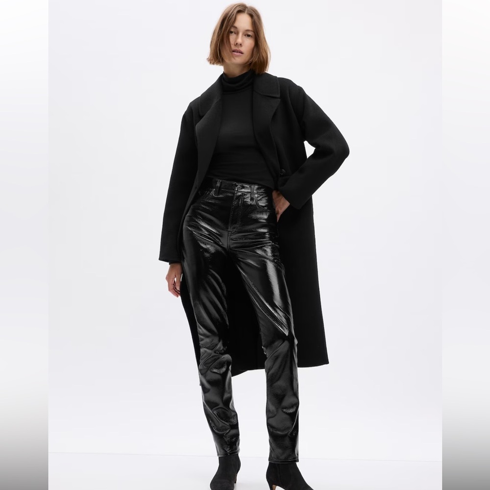 Gap Vegan Patent Leather Vintage Slim Pants,4P
